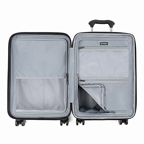 Travelpro Roundtrip Hardside Expandable Luggage, Tsa Lock, 8 Spinner Wheels, Hard Shell Polycarbonate Suitcase, White, 2-Piece Set (21/25) #TOP6