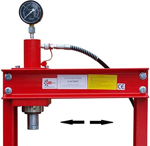 Bild 3 - Carmax Werkstattpresse 20T mit 2Pumpen + Druckstück Treibsatz 52-TLG. + Druckdornsatz 8tlg.