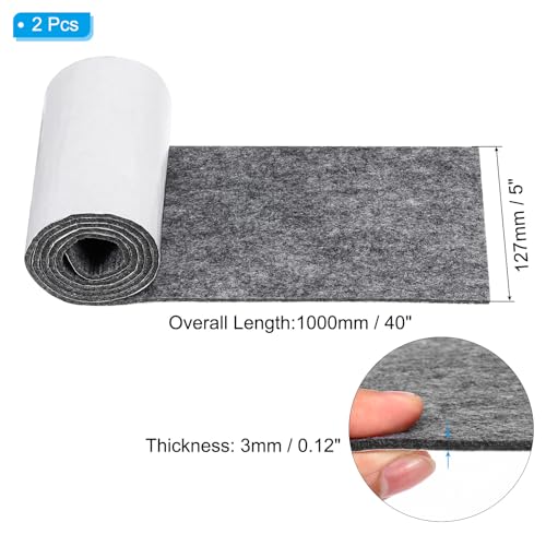 Fieltro de base de lámpara antiarañazos, rollos de fieltro rectangular gris para muebles 3