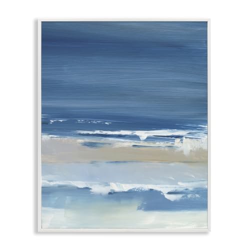 Crashing Waves Shoreline Beach, 24 x 30 Inch Framed Giclée Print