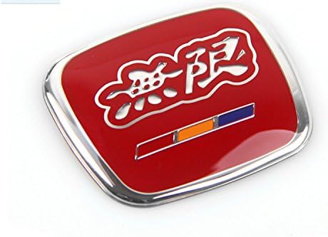 Boobo H-50MUR Mugen Steering Wheel Jdm Center Emblem CIVIC ACCORD HRV FA5 FD2 For Badge (Red)