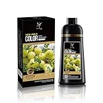 Hair Color Shampoo, Dark Brown – Instant Hair Color for Grey Hair, Ammonia Free, PPD Free, 16.9 Fl Oz (1 Bottle), Natural Henna, Herbs and Botanicals, Aloe Vera, Coconut Oil, Honey
