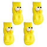 Calcetines cálidos para patas de perro, calcetines suaves para mascotas, gatos, invierno, protectores de patas de perro, calcetines protectores para mascotas, gatos, cachorros, gatitos