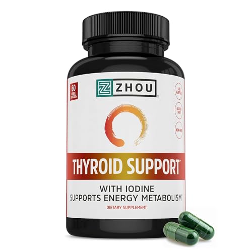 Thyroid Support Complex With Iodine - Energy, Metabolism & Focus Formula - Vegetarian, Soy & Gluten Free - 'Feel Like Your Old Self Again'
