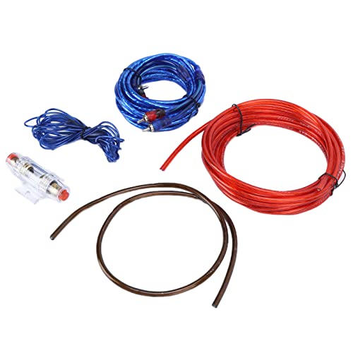 TARSHYRY - TARSHYRY Kit de Fils d'alimentation pour Installation d'amplificateur Audio de Voiture Comprenant Un Fil de Terre et Un Câble 'Alimentation pour Caisson de Basses, Klaxon et Système Stéréo