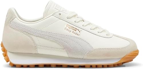 PUMA Unisex Easy Rider (Big Kid), Frosted Ivory/Puma White, 5, M