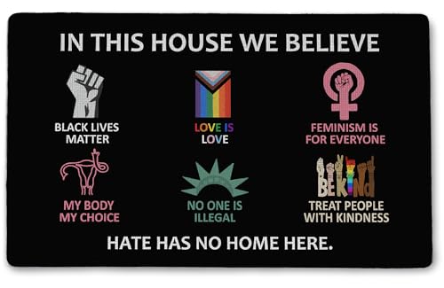 Bnwepo Inclusive Message Indoor Doormat