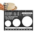 Herramienta de medición genérica – 10,8 x 7,6 x 0,1 cm Stainless Steel Portion Control Ruler | Spaghetti Noodle Measuring Tool for Noodles, Rice Noodles, Italian, Meal Prep, Home, and Restaurant Use