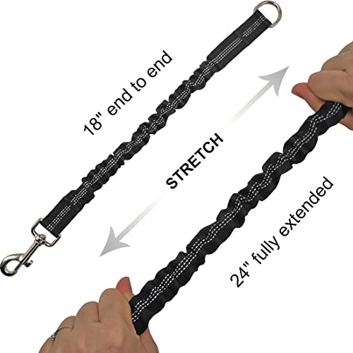 Btinesful Bungee Dog Leash Extension, 18”Dog Shock Absorber Extender, Works With Any Leash For Walking, Jogging, Training, Playing #TOP3