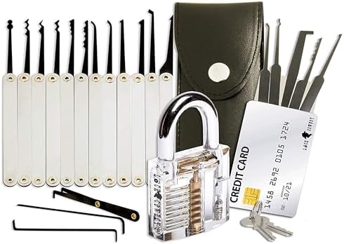 AGT Schlossöffner: Lockpicking-Erweiterungs-Set: 3 Übungsschlösser & 2 Profi-Werkzeuge (Schlossöffner Werkzeug AGT Schlossöffner: Lockpicking-Erweiterungs-Set: 3 Übungsschlösser & 2 Profi-Werkzeuge (Schlossöffner Werkzeug