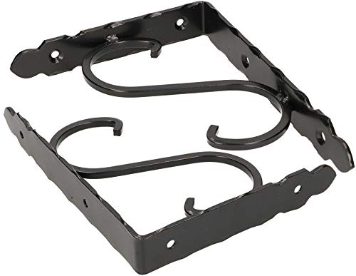 Preisvergleich Produktbild KOTARBAU® 2er Set Regalträger 20x15cm Regalkonsole Geschmiedet Antik Schwarz