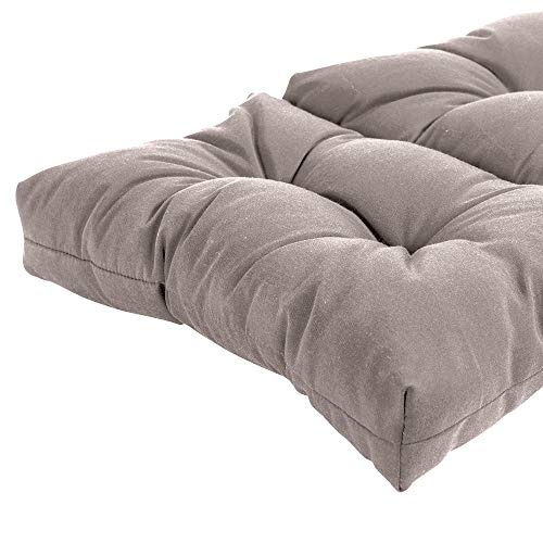 Qilloway Indoor/Outdoor Chaise Lounge Cushion,Spring/Summer Seasonal All Weather Replacement Cushions. (Tan/Grey) #TOP2