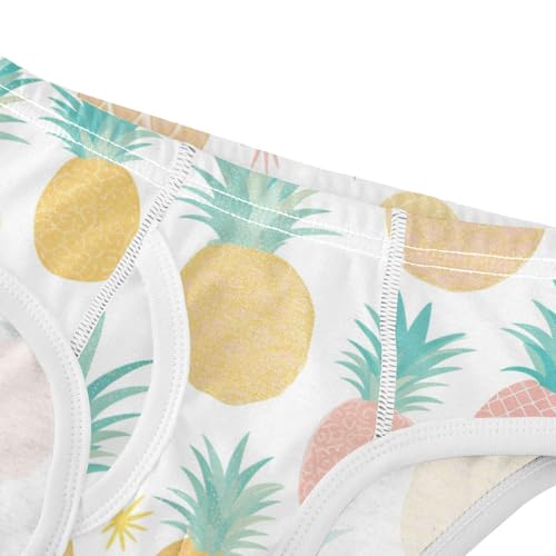 KLL Gold Glitter Pineapples Little Boys Soft Nighttime Underwear Cute Children Panties4