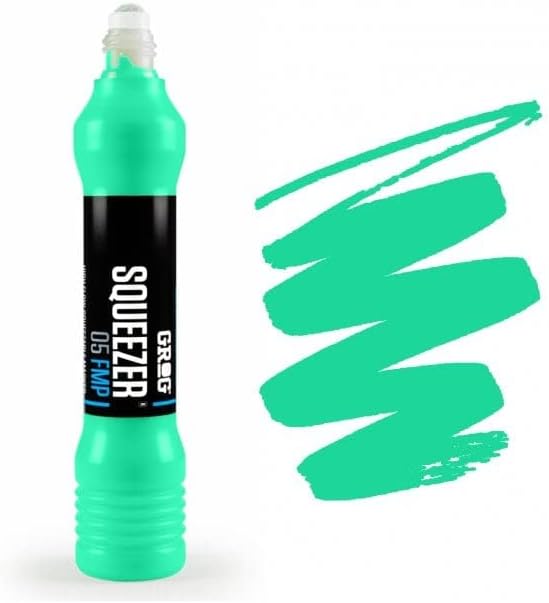 Grog 05 Squeezer - 5mm Refillable Paint Marker Pen - Supplied By Graff-City (Miami Green - SM20P-28)