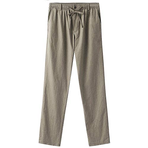Pantalon de jogging homme coupe droite vert en molleton souple taille 29 - 3