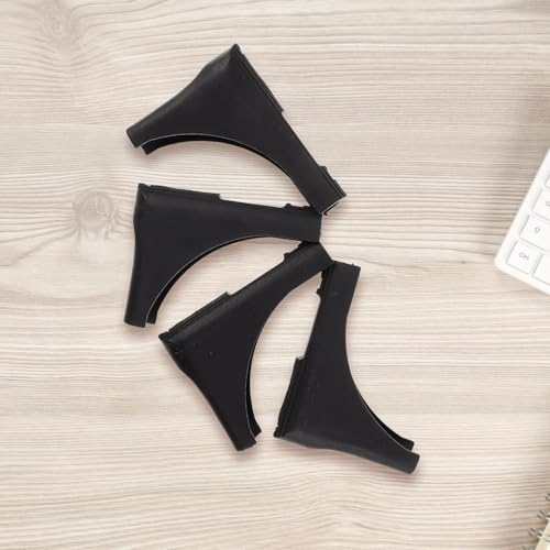 MOTHNUR 4pcs Laundry Rack Foot Caps Non-slip Floor Protectors for Clothes Drying Rack Legs 22mm Inner Diameter Black Hardwood Floor Pads - Image 4