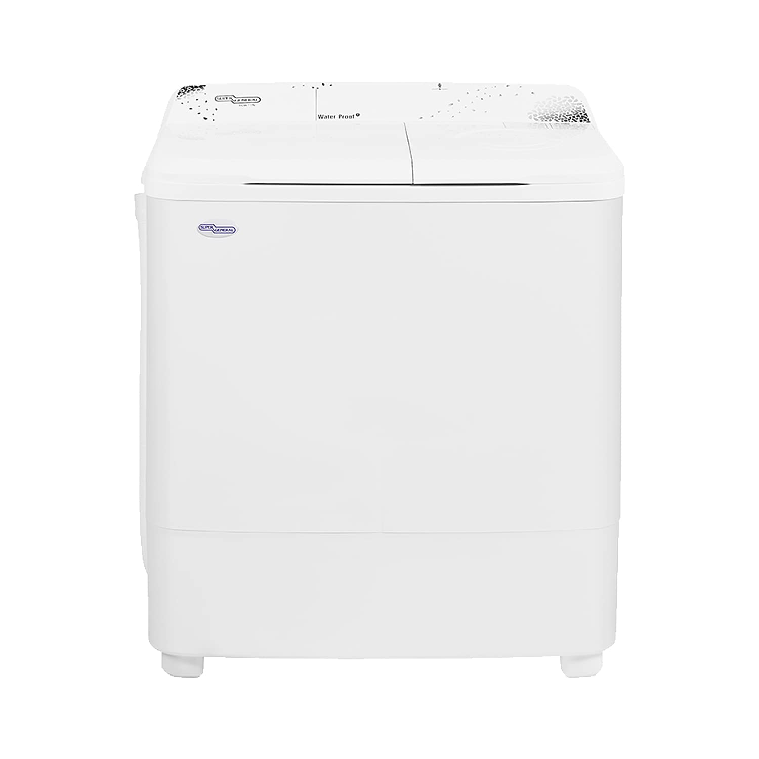 Super General 7 kg Twin-tub Semi-Automatic Washing Machine SGW77N, Efficient Top-Load Washer, Spin-Dry, 75.6 W cm x 43 D cm x 90.6 H cm, 1 Year Warranty