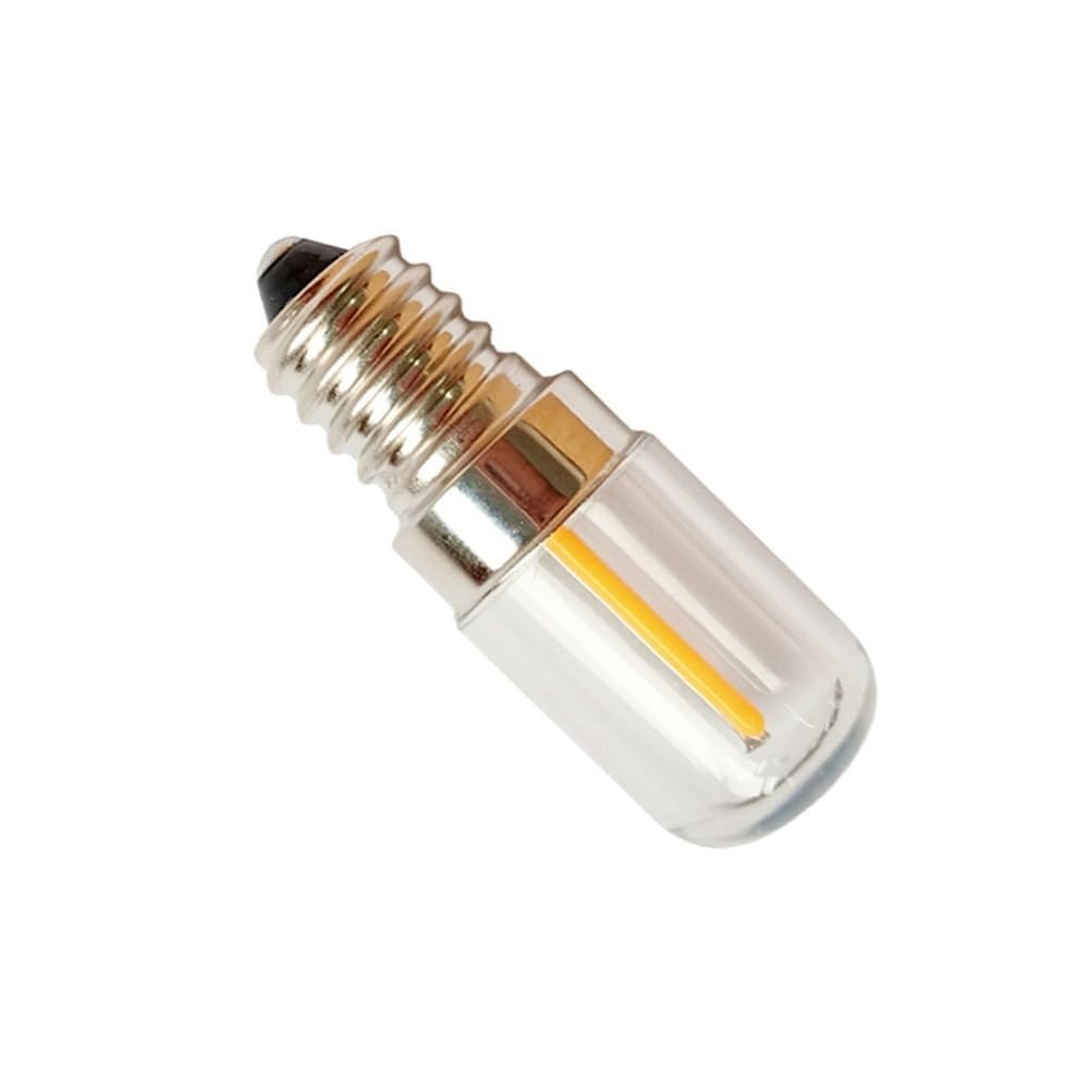 HHF Illuminazione, Confezione da 50, luci LED for Frigorifero DC12V/24V/48V/60V T18S E12/E14 0,5 W, Piccole luci for la casa(6500K Cool White,E14 60V)