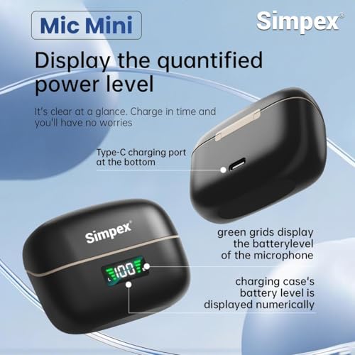 Image of Simpex MIC MINI,The World's tiniest Wireless Microphone, Weighing only 5 gm. Its Streamlined Design fits Seamlessly with Your Clothing offering a Weightless Feel.