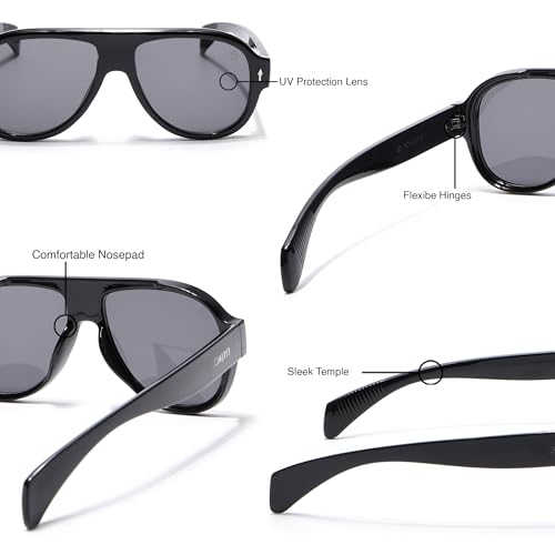 Image of EYEJACK by Voyage UV Protected Aviator Sunglasses for Men & Women