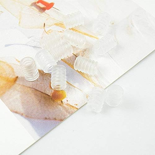 Nynelly 200PCS Soft Plastic Silicone Round Elastic Mask Drawstrings Adjustment Buckle Barrel Connectors Adult Children Elastic Adjustment Accessories