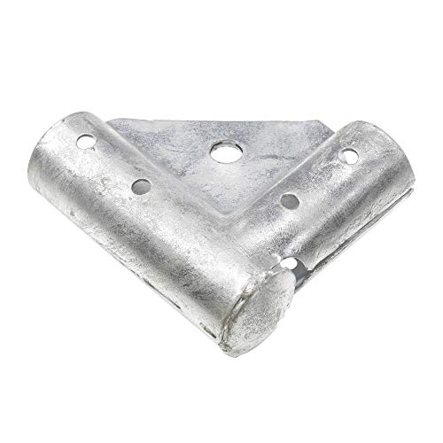 Plum Fittings 1 3/8" x 1 3/8" Chain Link Fence Top Gate Corner | Pressed Steel Top Gate Corner | Top Gate Elbow | Pack of 4