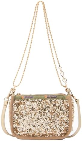 Amazon | 2WAY CHAIN MINI BAG/1060/コズミックシルバー | LeSportsac