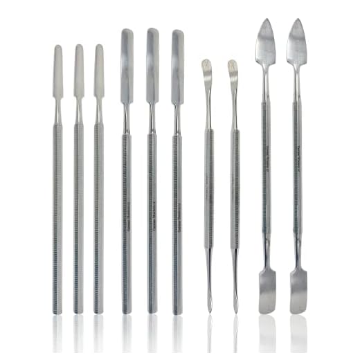 Cynamed 10 Pc Stainless Steel Spatula Wax & Clay Sculpting Tool Set