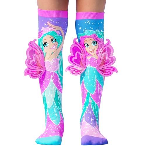 MADMIA Fairy Knee-High Socks Colorful Dress-Up Socks for Kids & Adults Fun Crazy Sock Day Gift One Size Fits Most