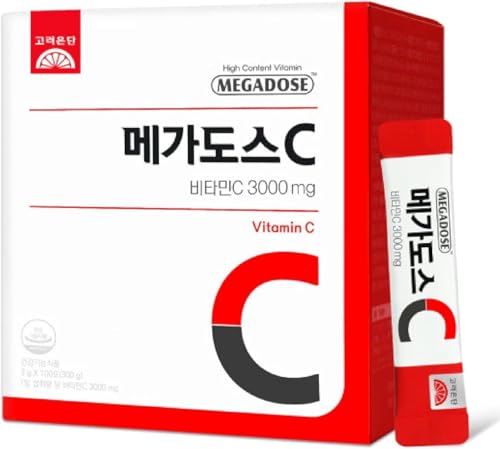 caincosmetic MEGADOSE Vitamin C Powder 3000mg High Content Vitamin 3g*100 Sticks Total 300g Easy Cut Sachets