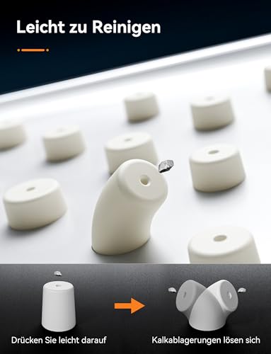 Magichome Duschkopf 6 Strahlarten, Hochdruck Duschkopf Wassersparend, Handbrause Einhand-Einstellung, Brausekopf Wassersparender Sparduschkopf Groß