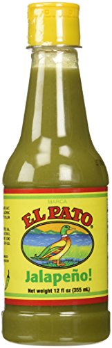 El Pato Flavorful Green Jalapeno Hot Sauce, Bundle of 2 (12oz) Bottles
