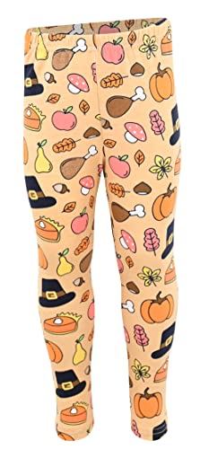 Image of Unique Baby 2 Piece Girls Printed Leggings Outfit with Short Sleeve Shirt Kid and Toddler Clothes Set