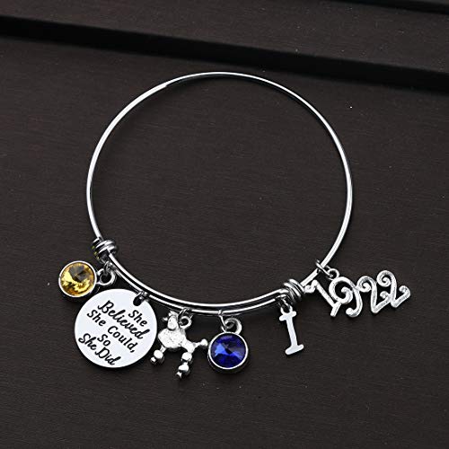 Image of CENWA Sorority Bracelet Sorority Gift She Believed She Could So She Did Graduation Gifts Sorority Jewelry(I)