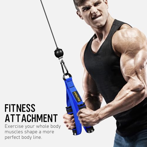 WALITO Exercise Handles, Replacement Cable Machine Attachments for Home Gym Equipment, Pulley System, Pilates, Resistance Bands, Strength Trainer, Heavy Duty Working Out Handles Accessories - Thumbnail 6