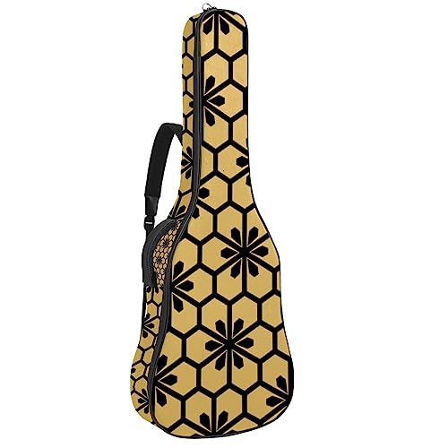 Housse pour guitare acoustique – Motif géométrique floral – Housse bleue pour guitare grand format, Multicolore 4., 42.9×16.9×4.7 in, Motif imprimé tendance - Les Beatles, Paul McCartney, John Lennon, RIngo Starr, George Harrison Housse pour guitare acoustique – Motif géométrique floral – Housse bleue pour guitare grand format, Multicolore 4., 42.9x16.9x4.7 in, Motif imprimé tendance