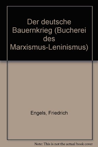 Der deutsche Bauernkrieg (Bu¨cherei des Marxism... [German] 3320002910 Book Cover