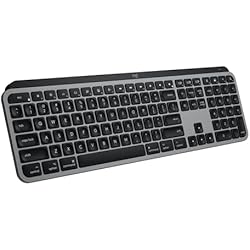 Logitech MX Keys S for Mac, Wireless Keyboard, Fluid, Precise Laptop-Like Typing, Programmable Keys, Backlit, Bluetooth USB C Rechargeable for MacBook Pro, MacBook Air, iMac, iPad - Space Grey