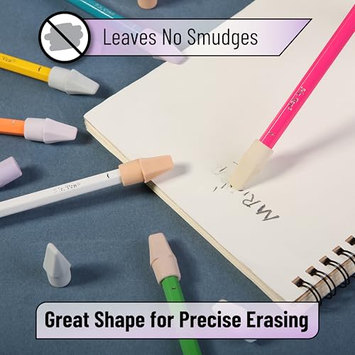 Image of Mr. Pen- Pencil Erasers Toppers, 120 Pack, Colorful, Latex Free, No Smudge | Mr Pen Erasers for Pencils