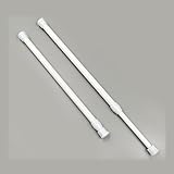 ❹【Applications multi-espaces】Système de serrage polyvalent adapté aux surfaces carrelées, en bois ou en verre. Peut être utilisé comme organiseur de garde-robe, cloison de douche ou décoration de fenêtre de cuisine.