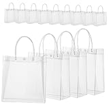 Poignée robuste: les poignées de ces sacs transparents sont non seulement pratiques mais également suffisamment solides, garantissant qu'ils peuvent supporter le poids du contenu sans se casser, sacs à friandises transparents, sacs transparents réutilisables