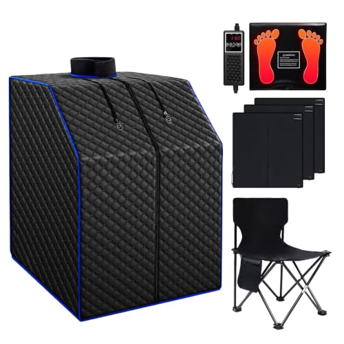 RRGFB Infrared Sauna Box for Relaxation, Portable Dry Sauna for Home