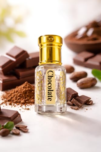 Image of KOSTA Chocolate Oud Attar 6ml | Alcohol-Free Long Lasting Perfume Oil | Sweet Chocolate Oud Fragrance | Unisex Roll-On Attar for Men & Women | Pocket Size Perfume