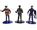 Free Standing Blue and Black Toy Police Figures (2.5