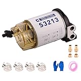 S3213 Marine Fuel Water Separator Complete Kit 3/8 Inch NPT Port for Marine Outboard Motor Mercury R
