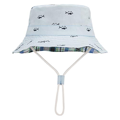 Durio Baby Sun Hat Summer Beach Upf 50+ Sun Protection Baby Boy Hats Double Sides Toddler Sun Hats Cap For Baby Girl Kid Bucket Hat A Blue 20.5"(52Cm)/2-4 Years #TOP5