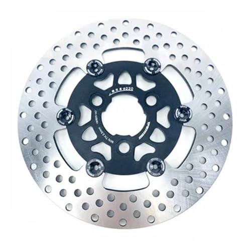 バイク用電動自転車 ユニバーサル CNC RPM 3穴 220mm×57mm フローティングディスクブレーキディスク ヤ&マハ CYGNUS-Z RSZ JOG FORCE スクーター用(Style A)