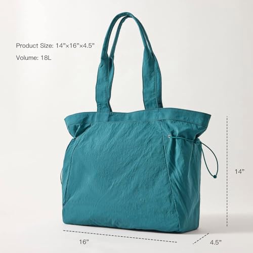 Image of VAKAER Tote Bag for Women, 18L Side Cinch Shopper Bag, Large Hobo Bag, Lightweight Shoulder Bags for Work, Workout, Travel