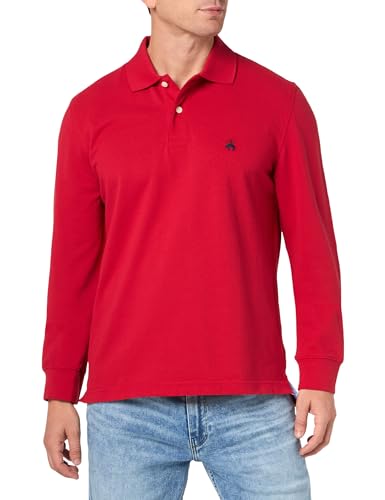 Brooks Brothers Mens 1818 Slim Fit Performance Polo Shirt, M, Red