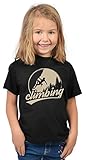 Bergesteiger Sprüche Kinder T-Shirt Wander Shirt : Climbing - Kindershirt Klettern Berge T-Shirt Gr: M = 134-140